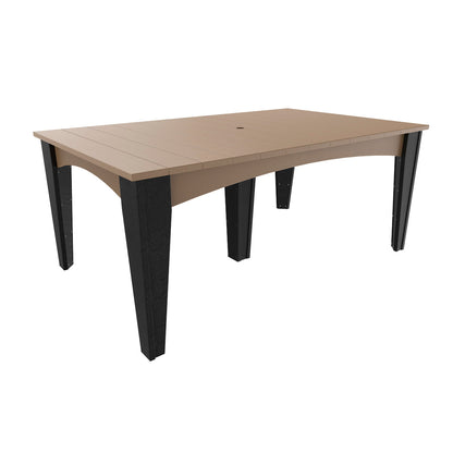 LuxCraft Island Dining Table (44″ x 72″ Rectangular) - IDT4472R