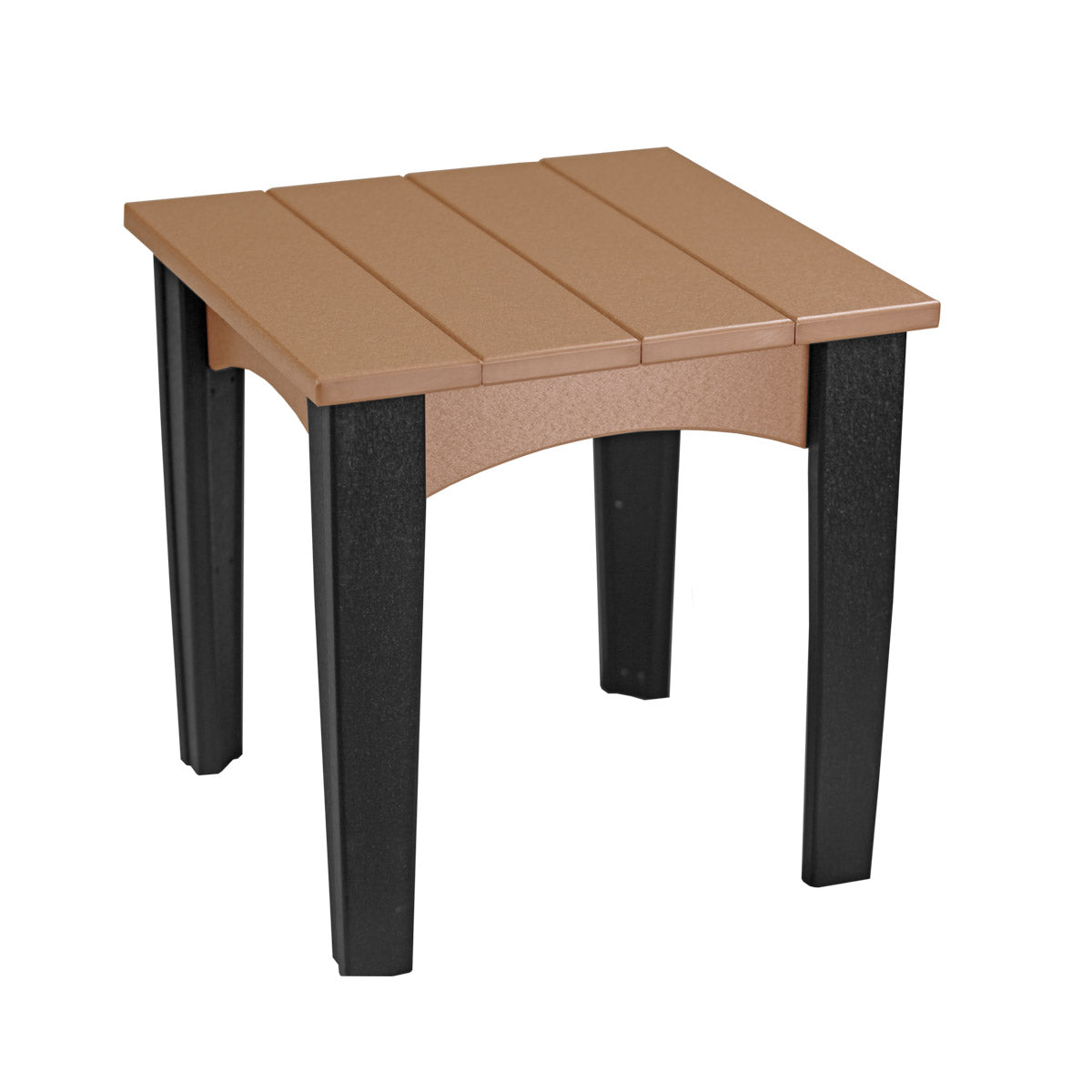 LuxCraft Island End Table - IET - Cedar / Black