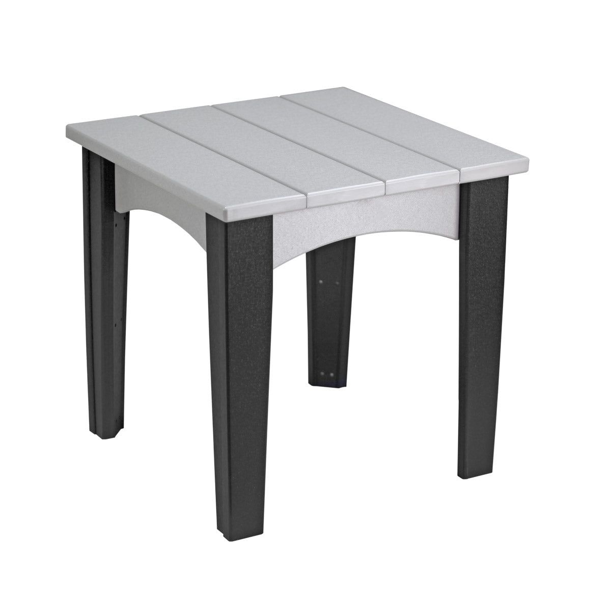 LuxCraft Island End Table - IET - Dove Gray / Black