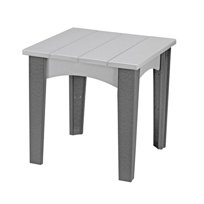 LuxCraft Island End Table - IET - Dove Gray / Slate