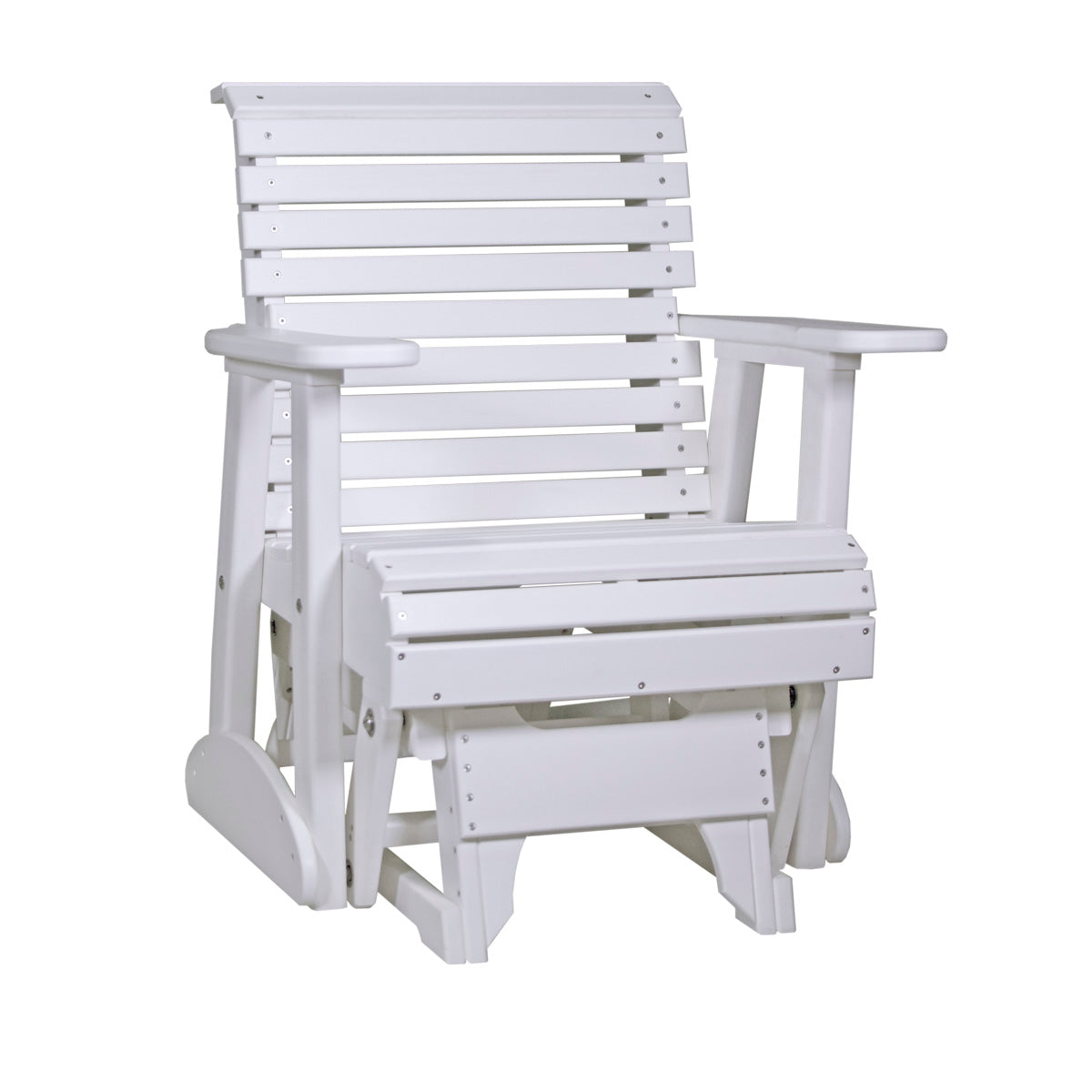 LuxCraft 2′ Plain Glider Chair - 2PPG - White