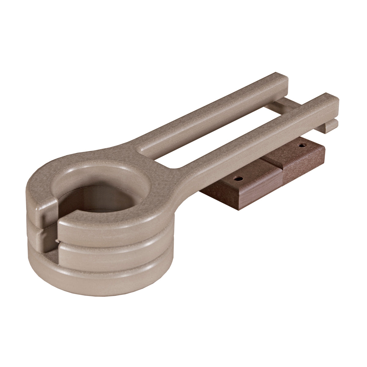 LuxCraft Cup Holder (Slideout) - PCH - Weatherwood / Chestnut Brown