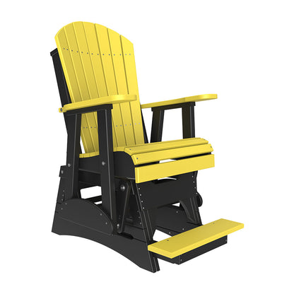 LuxCraft 2′ Adirondack Balcony Glider Chair - 2APBAG - Yellow / Black