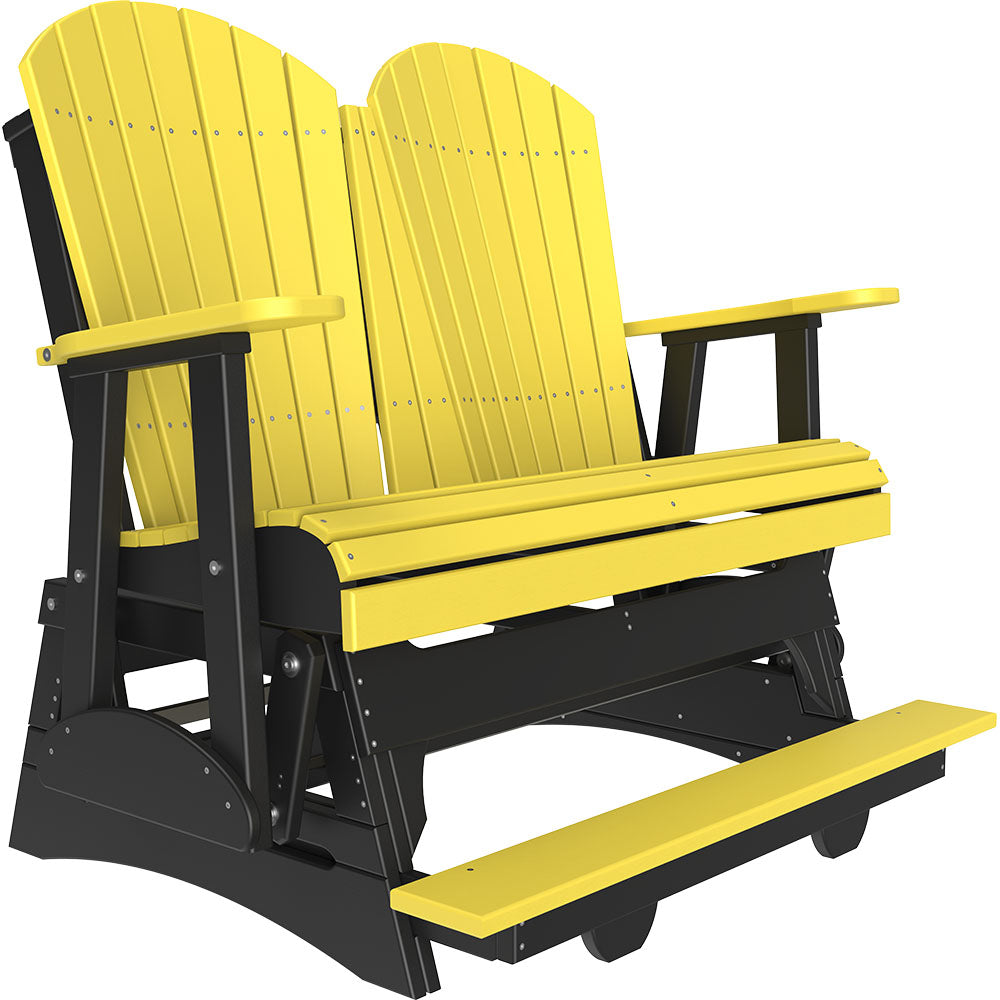 LuxCraft 4′ Adirondack Balcony Glider - 4APBAG - Yellow / Black