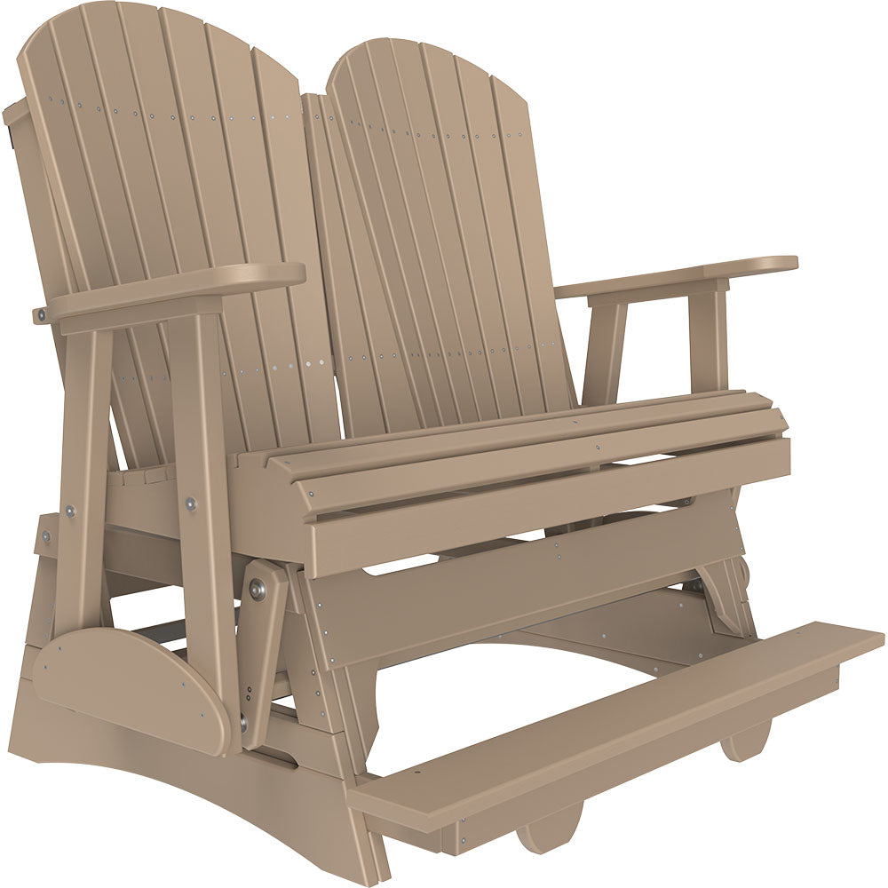 LuxCraft 4′ Adirondack Balcony Glider - 4APBAG - Weatherwood