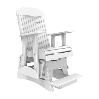 LuxCraft 2′ Classic Balcony Glider Chair - 2CPBAG - White