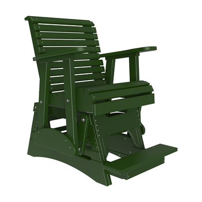 LuxCraft 2′ Plain Balcony Glider Chair - 2PPBAG - Green