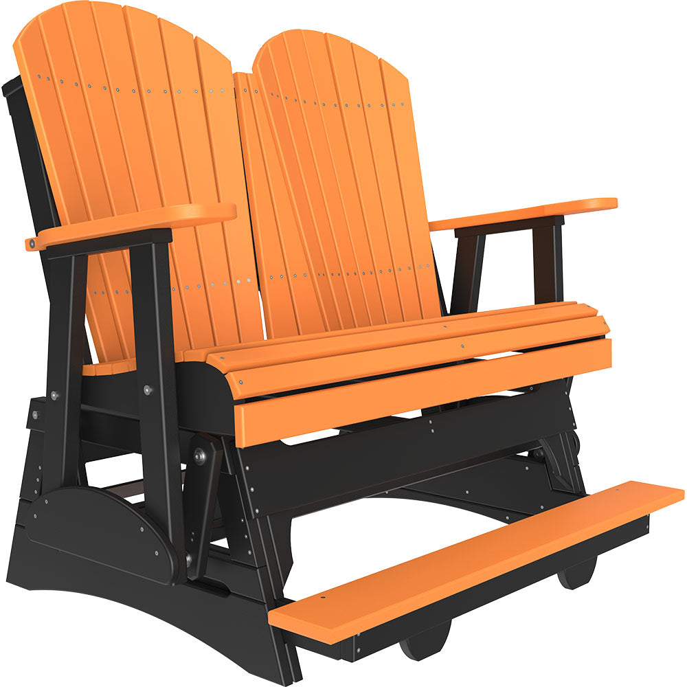 LuxCraft 4′ Adirondack Balcony Glider - 4APBAG - Tangerine / Black