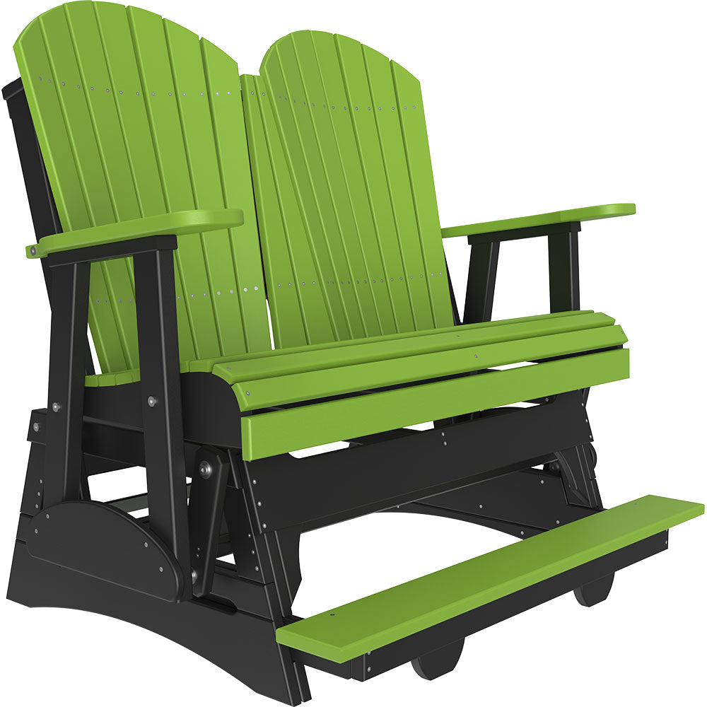 LuxCraft 4′ Adirondack Balcony Glider - 4APBAG - Lime Green / Black