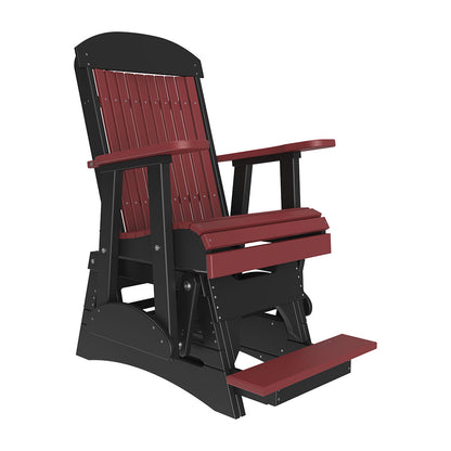 LuxCraft 2′ Classic Balcony Glider Chair - 2CPBAG - Cherrywood / Black