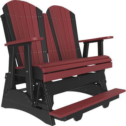 LuxCraft 4′ Adirondack Balcony Glider - 4APBAG - Cherrywood / Black