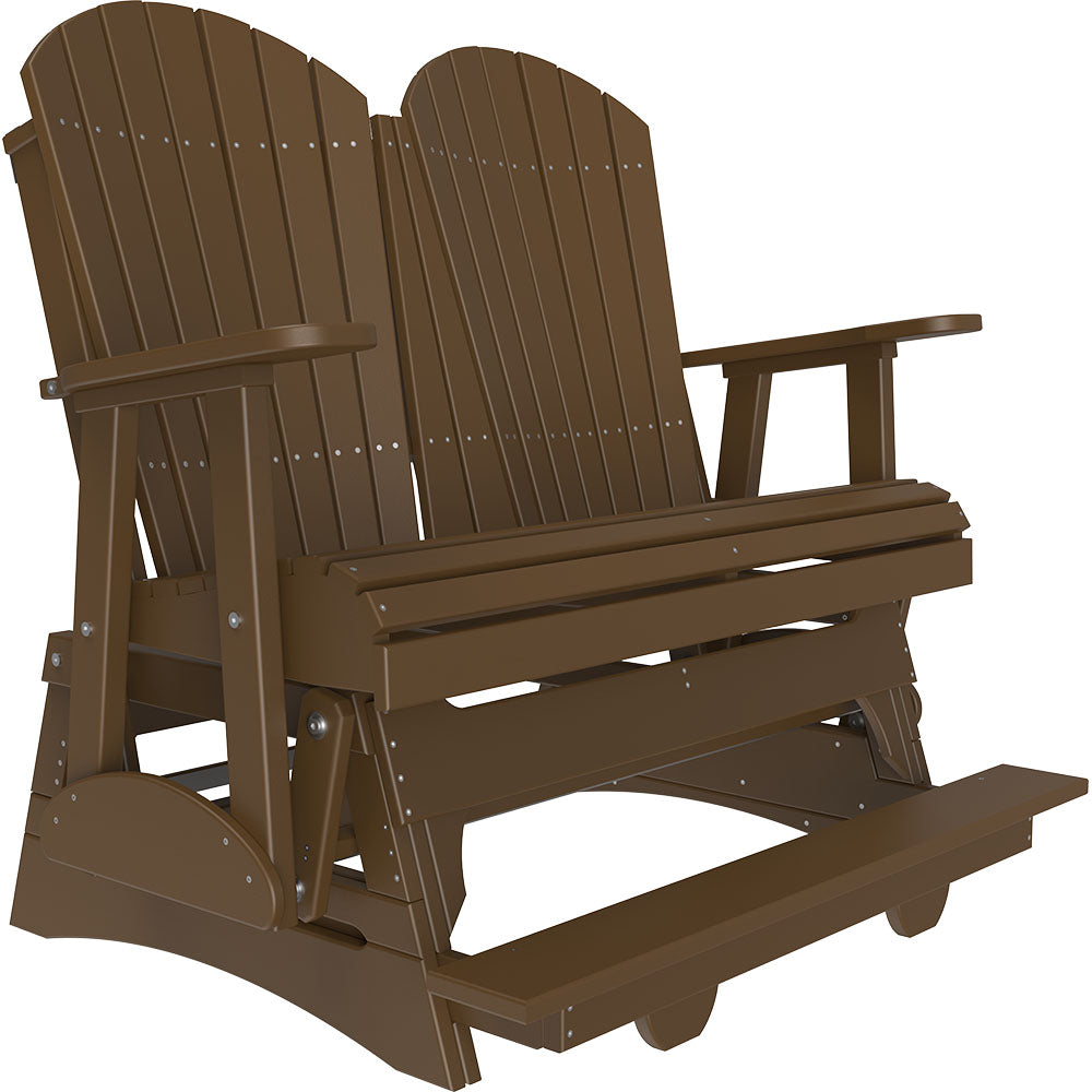 LuxCraft 4′ Adirondack Balcony Glider - 4APBAG - Chestnut Brown