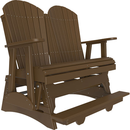 LuxCraft 4′ Adirondack Balcony Glider - 4APBAG - Chestnut Brown