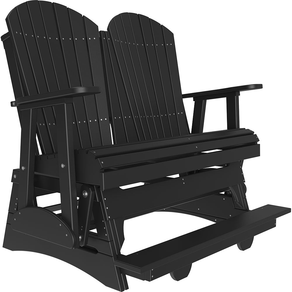 LuxCraft 4′ Adirondack Balcony Glider - 4APBAG - Black