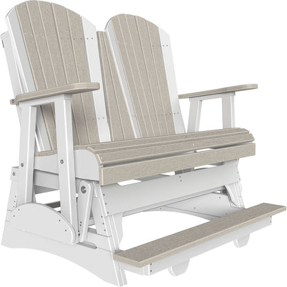 LuxCraft 4′ Adirondack Balcony Glider - 4APBAG - Birch / White