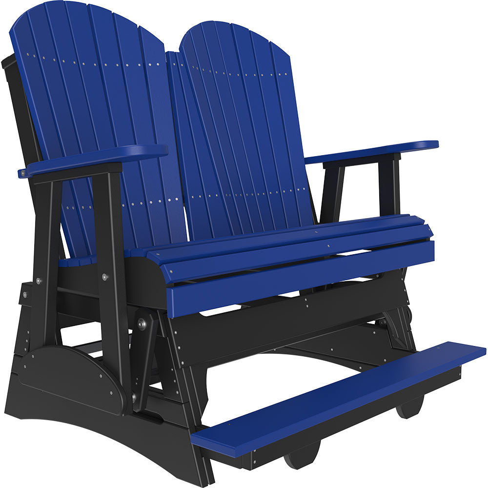 LuxCraft 4′ Adirondack Balcony Glider - 4APBAG - Blue / Black