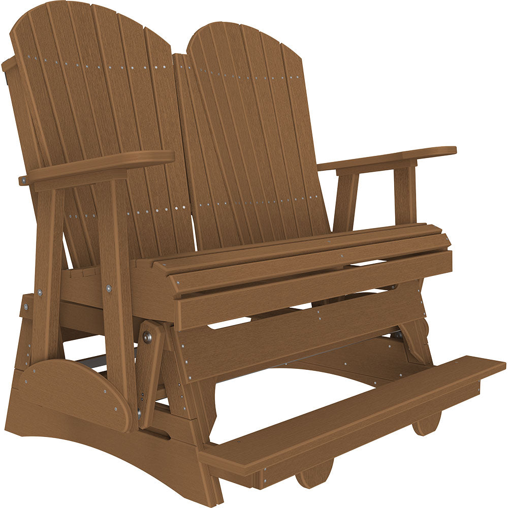 LuxCraft 4′ Adirondack Balcony Glider - 4APBAG - Antique Mahogany