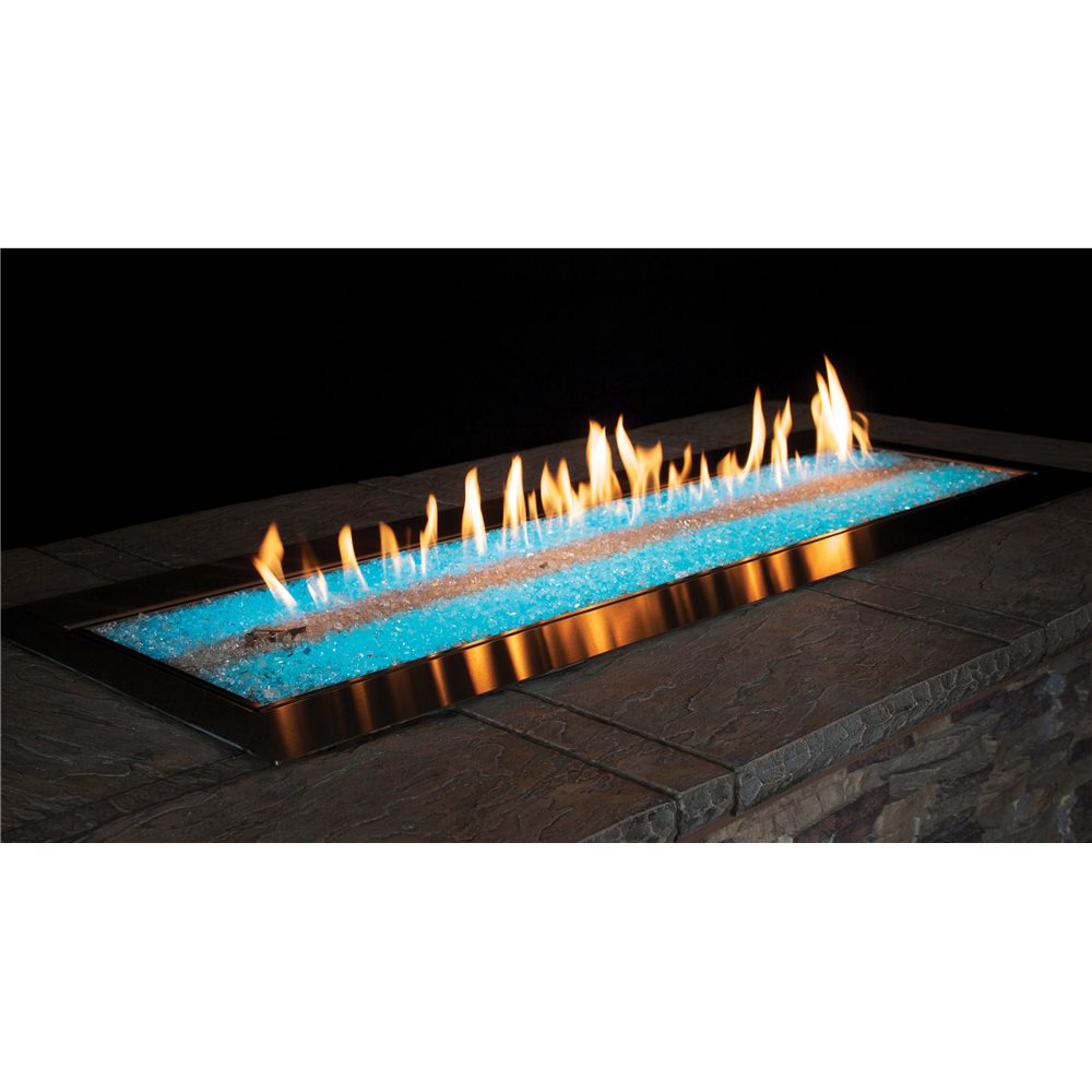 Carol Rose 48-Inch Manual Linear Outdoor Propane Fire Pit with LED Lighting - OL48TP18P - image 3