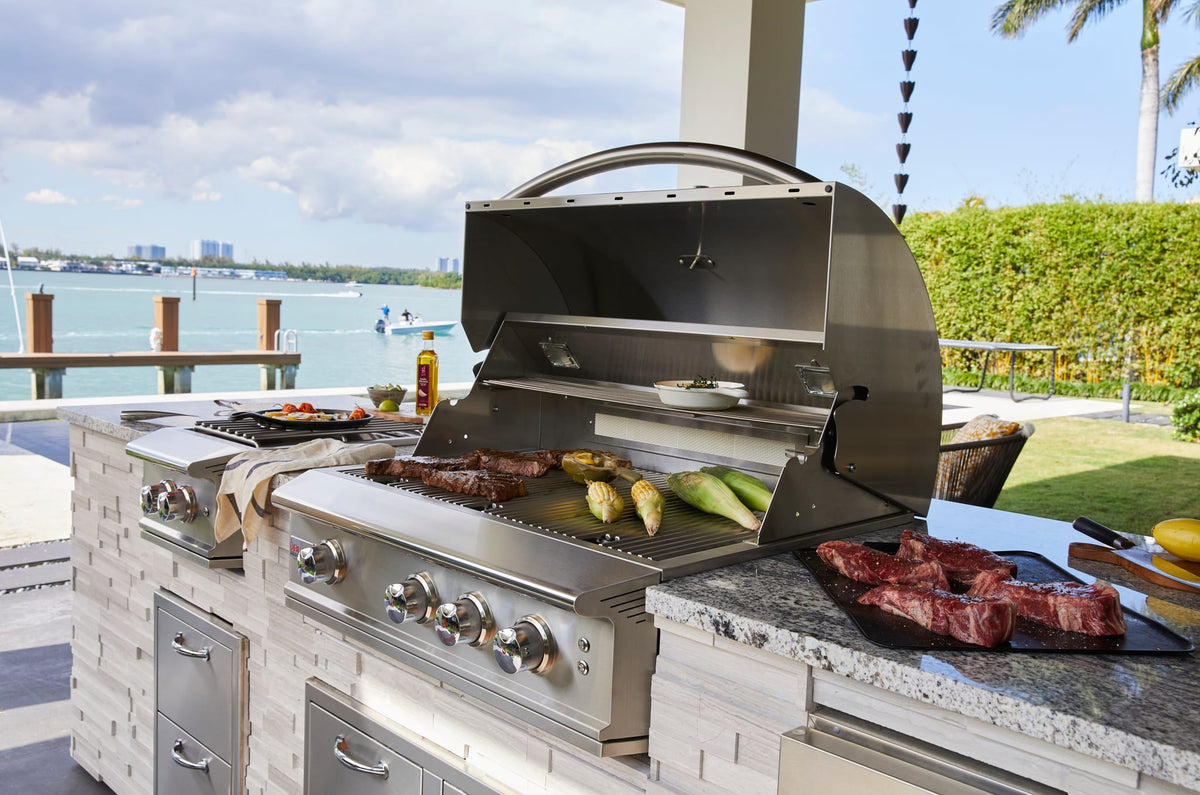 Blaze Professional LUX 44-Inch 4-Burner Built-In Gas Grill With Rear Infrared Burner, view 11