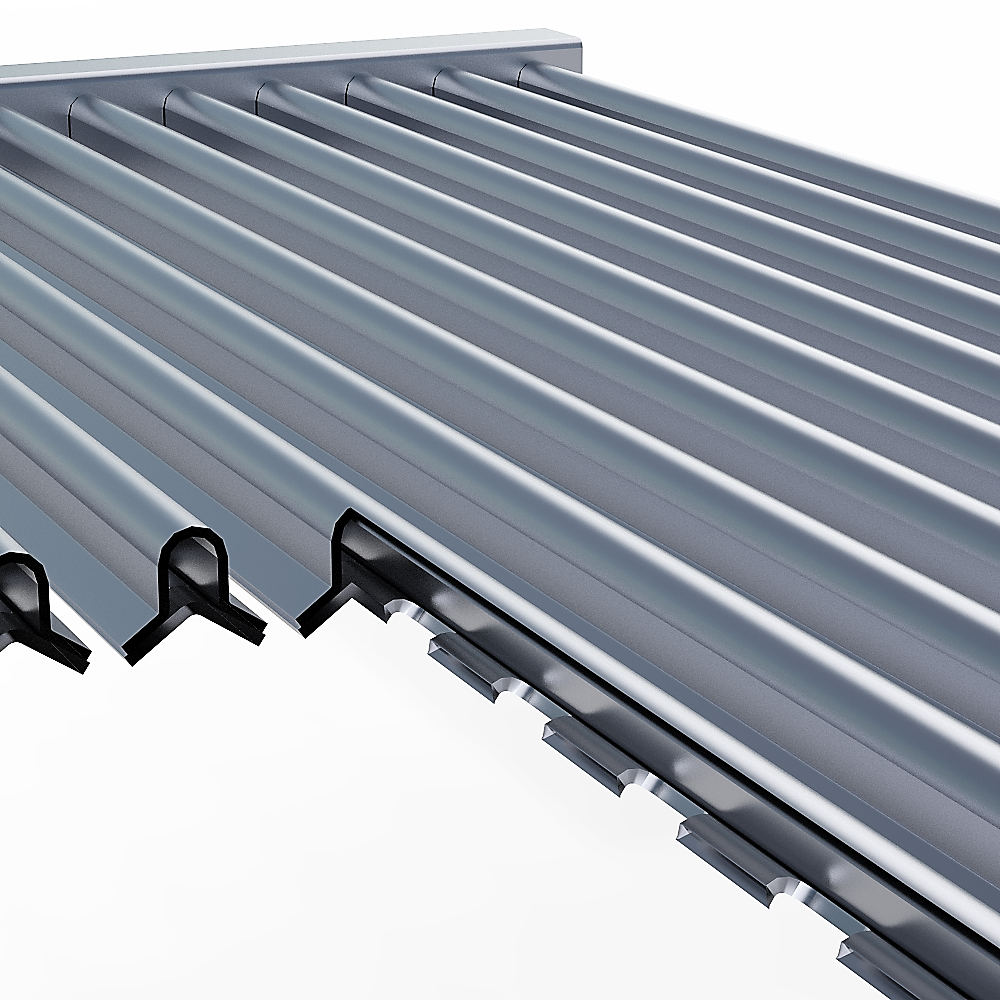 Close-up of the SUNCP-SEAR heat channel tubes