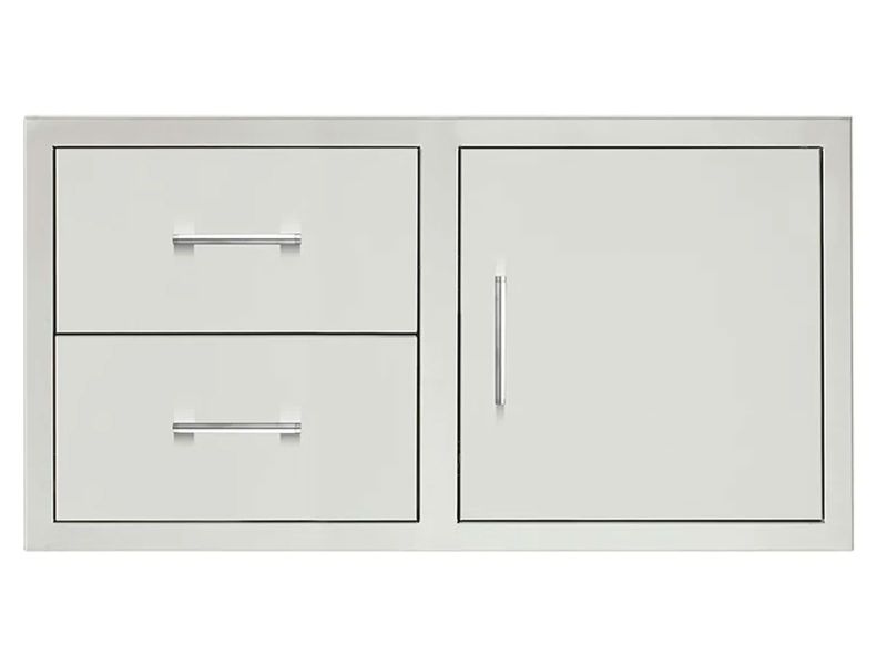 TrueFlame 42-Inch 2-Drawer & Access Door Combo - TF-DC2-42-A - Front View