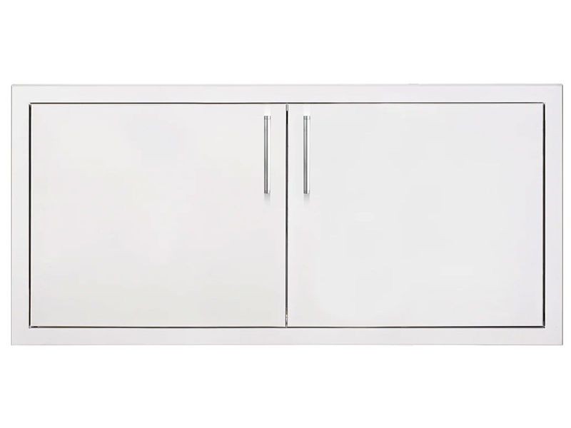 TrueFlame 36-Inch 2-Drawer Dry Storage Pantry & Enclosed Cabinet Combo - TF-DP-36DC-A - Front View