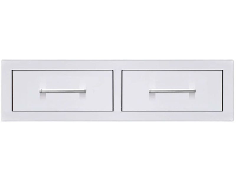 TrueFlame 32-Inch Double Horizontal Drawer - TF-DR2-32H-A - Front View