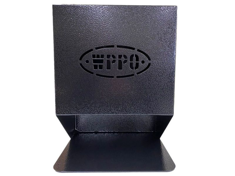 WPPO Six Compartment Pizza Oven Utensil Holder - WKA-TH1-Blk - White background Front View