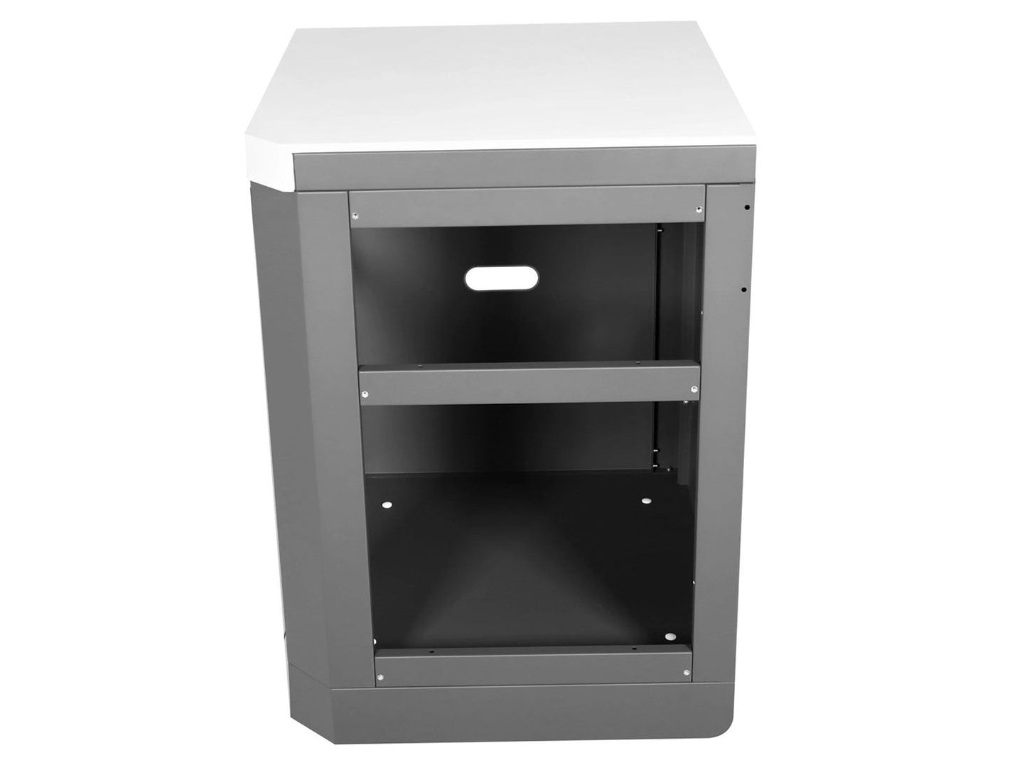 Whistler 30-Inch Stainless Steel 90-Degree Corner Cabinet - WMK-90C-WG - Side View