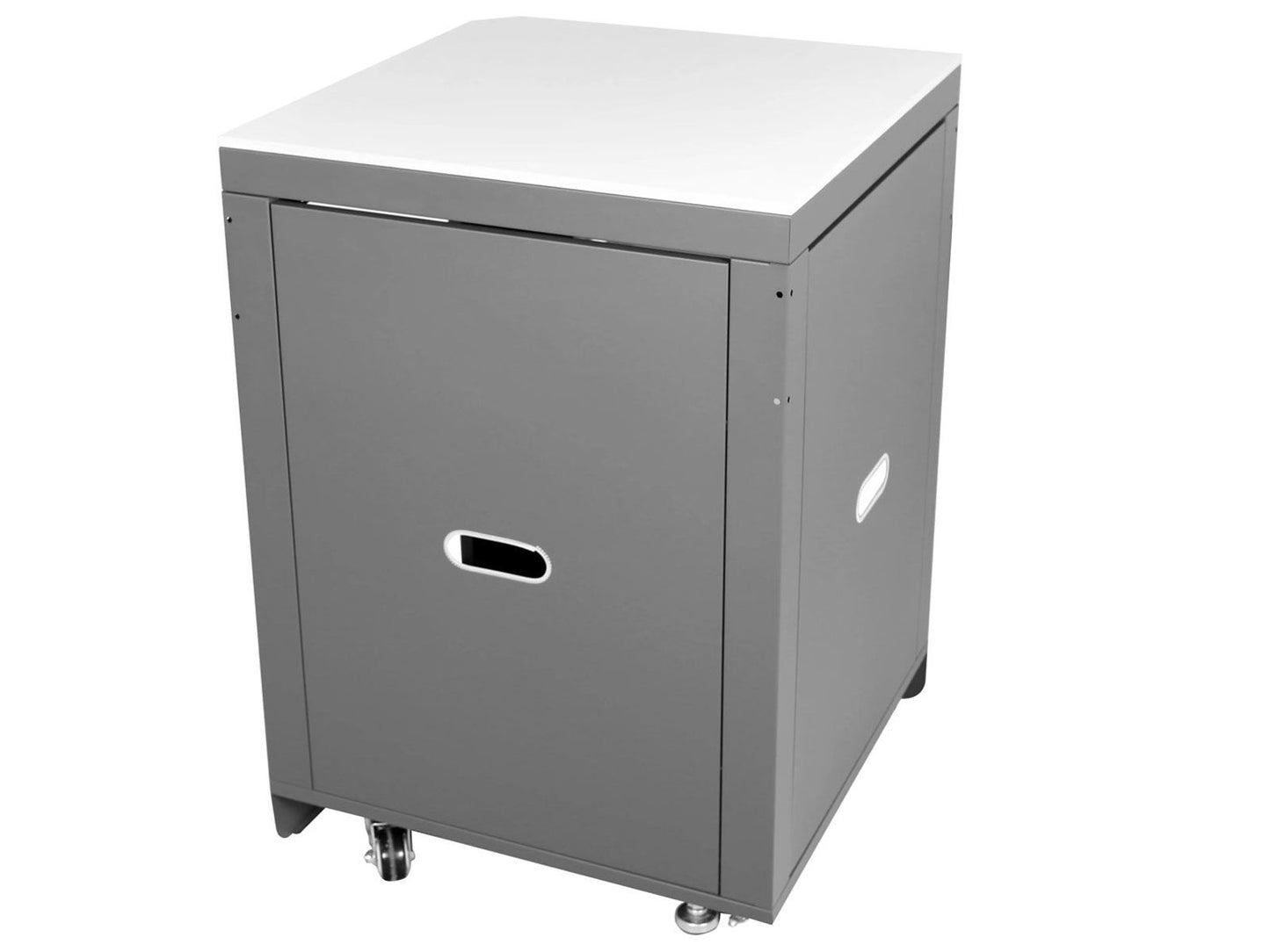 Whistler 30-Inch Stainless Steel 90-Degree Corner Cabinet - WMK-90C-WG - Angled View