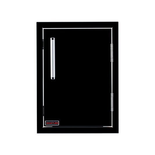 Whistler Grills black 14 x 20 inch vertical access door CBASDV1420-B, front view