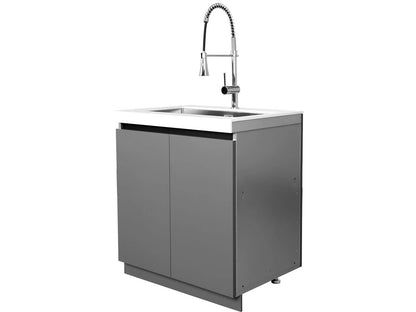 Whistler 31-Inch Sink Cabinet with Faucet & Cutting Board - WMK-SC-WG - Right Angle View