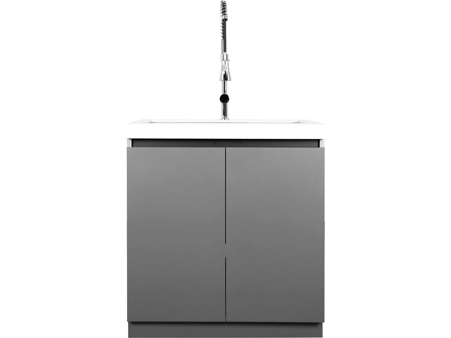 Whistler 31-Inch Sink Cabinet with Faucet & Cutting Board - WMK-SC-WG - Front View