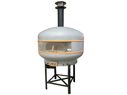 WPPO 48-Inch Professional Lava Digital Controlled Wood-Fired Oven With Convection Fan - WKPM-D1200 - White Background