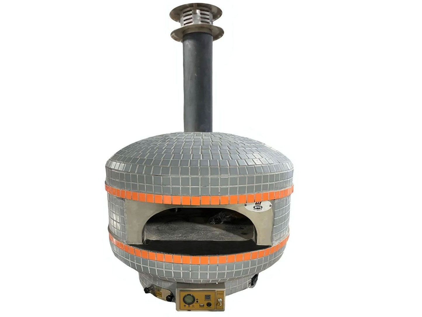 WPPO 40-Inch Professional Lava Digital Controlled Wood-Fired Oven With Convection Fan - WKPM-D100 - With Chemini
