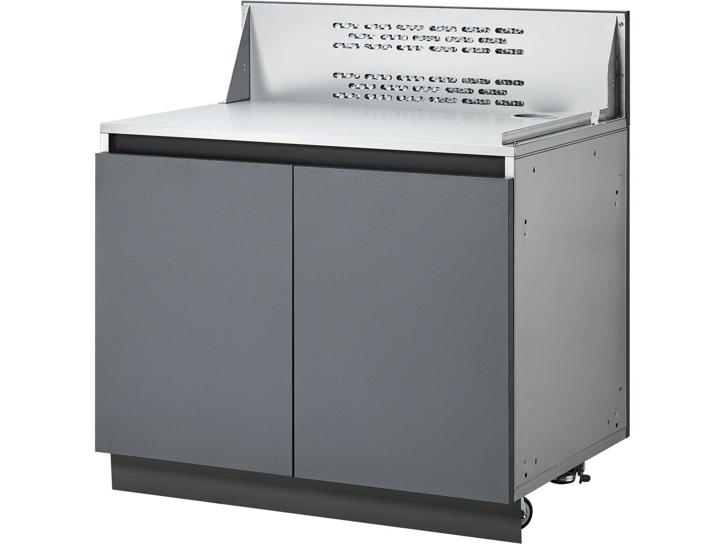 Whistler 32-Inch Stainless Steel Cabinet for 32-Inch 4-Burner Grills - WMK-32"GC-G - Right Angle View