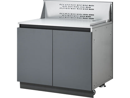 Whistler 32-Inch Stainless Steel Cabinet for 32-Inch 4-Burner Grills - WMK-32"GC-G - Right Angle View
