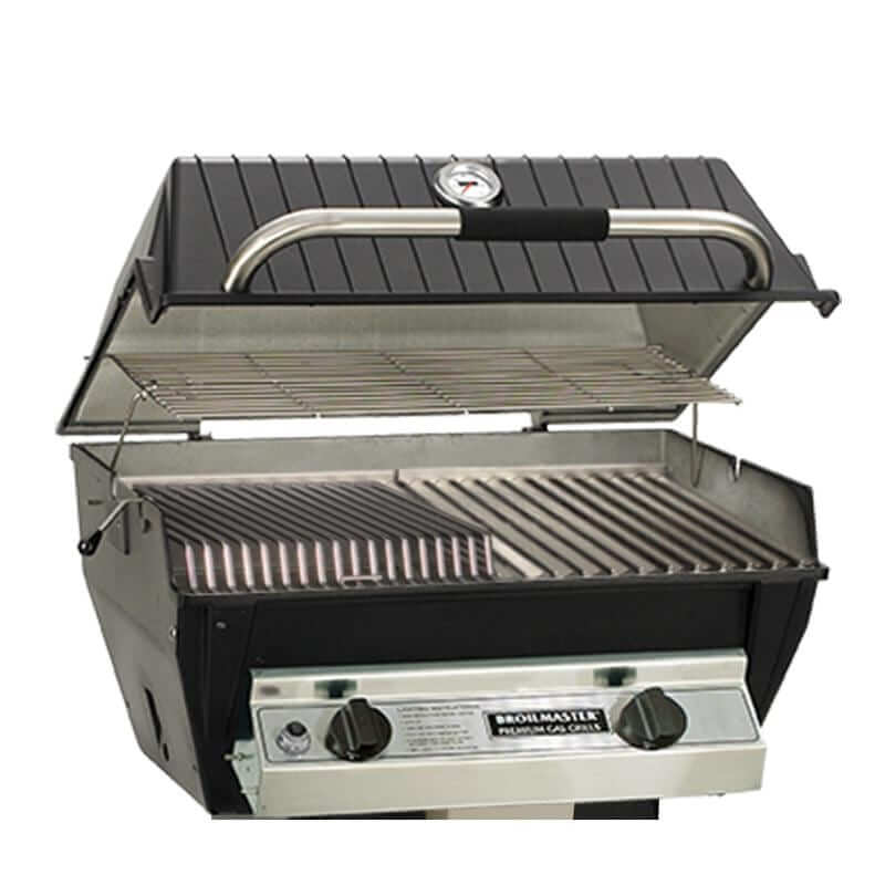 Broilmaster R3B Infrared Combination Gas Grill On Black Cart - R3B+DCB1 - Head Only