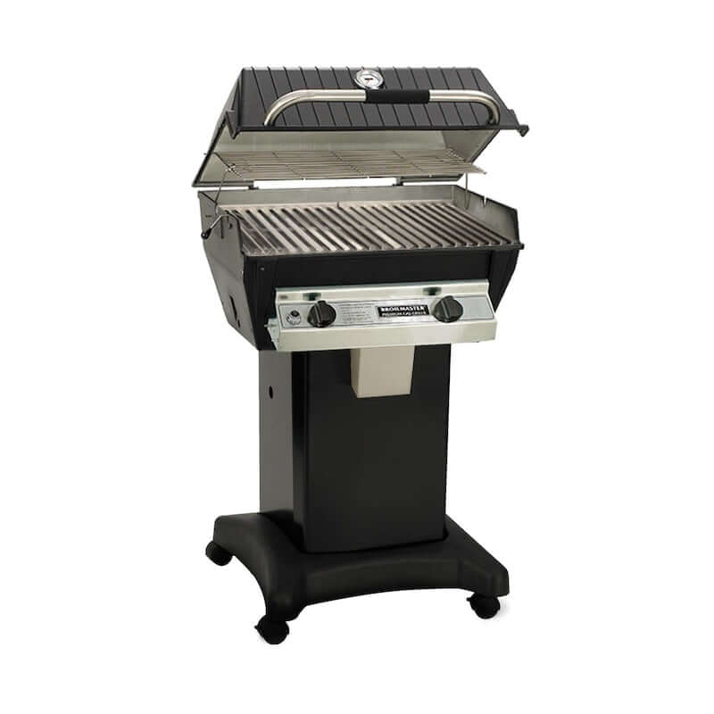 Broilmaster R3N Infrared Natural Gas Grill On Black Cart