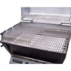 Image of Broilmaster P3-SX Super Premium Propane Gas Grill On Stainless Steel Patio Post