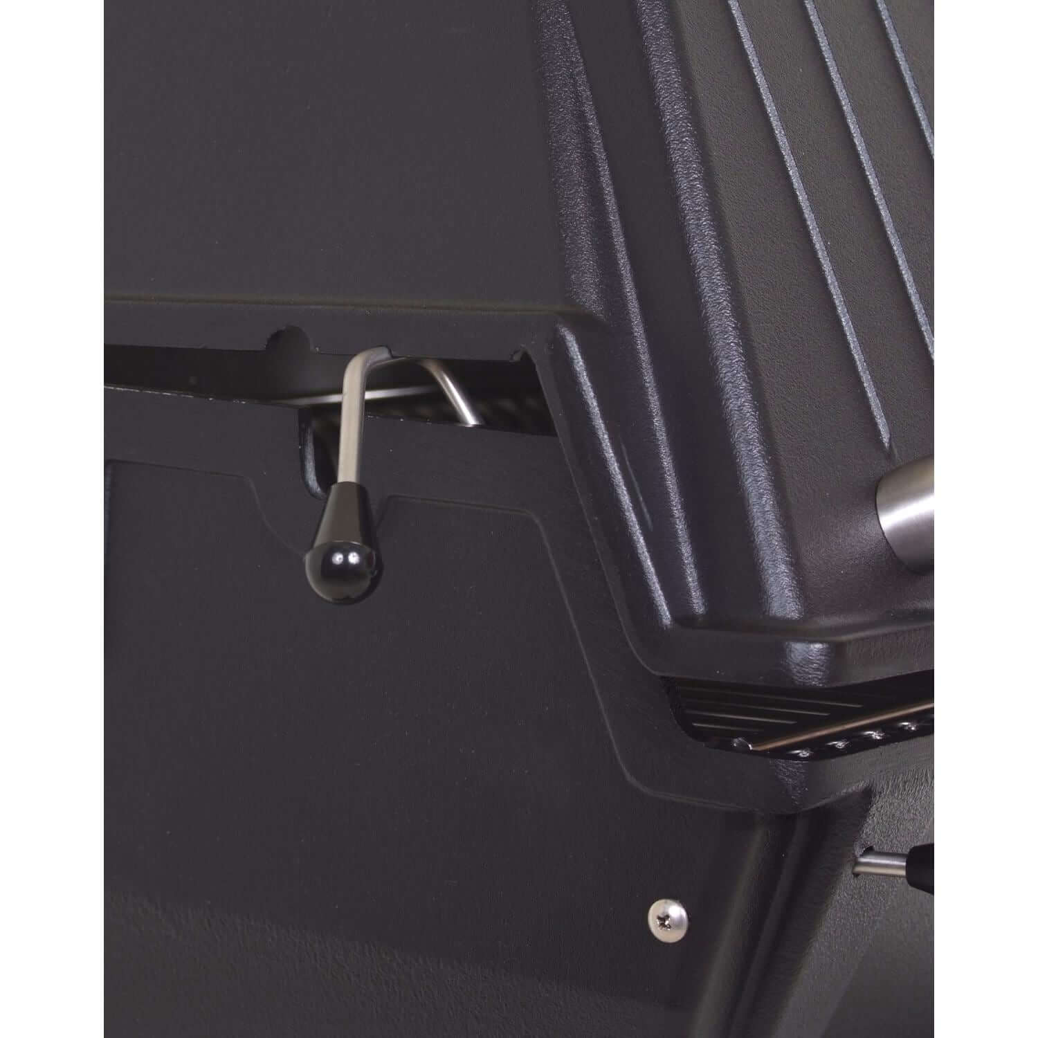 Broilmaster P3-SX Super Premium Gas Grill On Black In-Ground Post - P3SX+BL48G- Open Head Handle