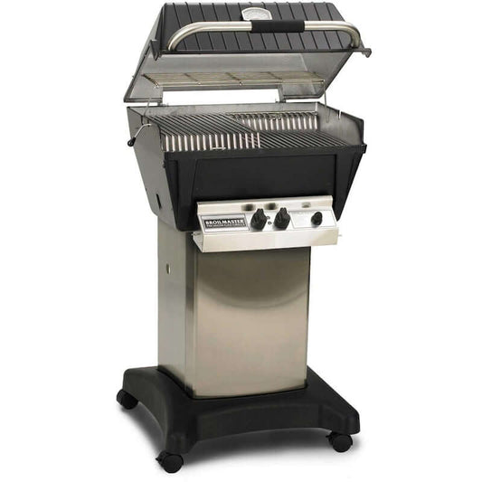 Broilmaster P4-XFN Premium Natural Gas Grill On Stainless Steel Cart