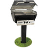 Image of Broilmaster P3-SXN Super Premium Natural Gas Grill On Black In-Ground Post