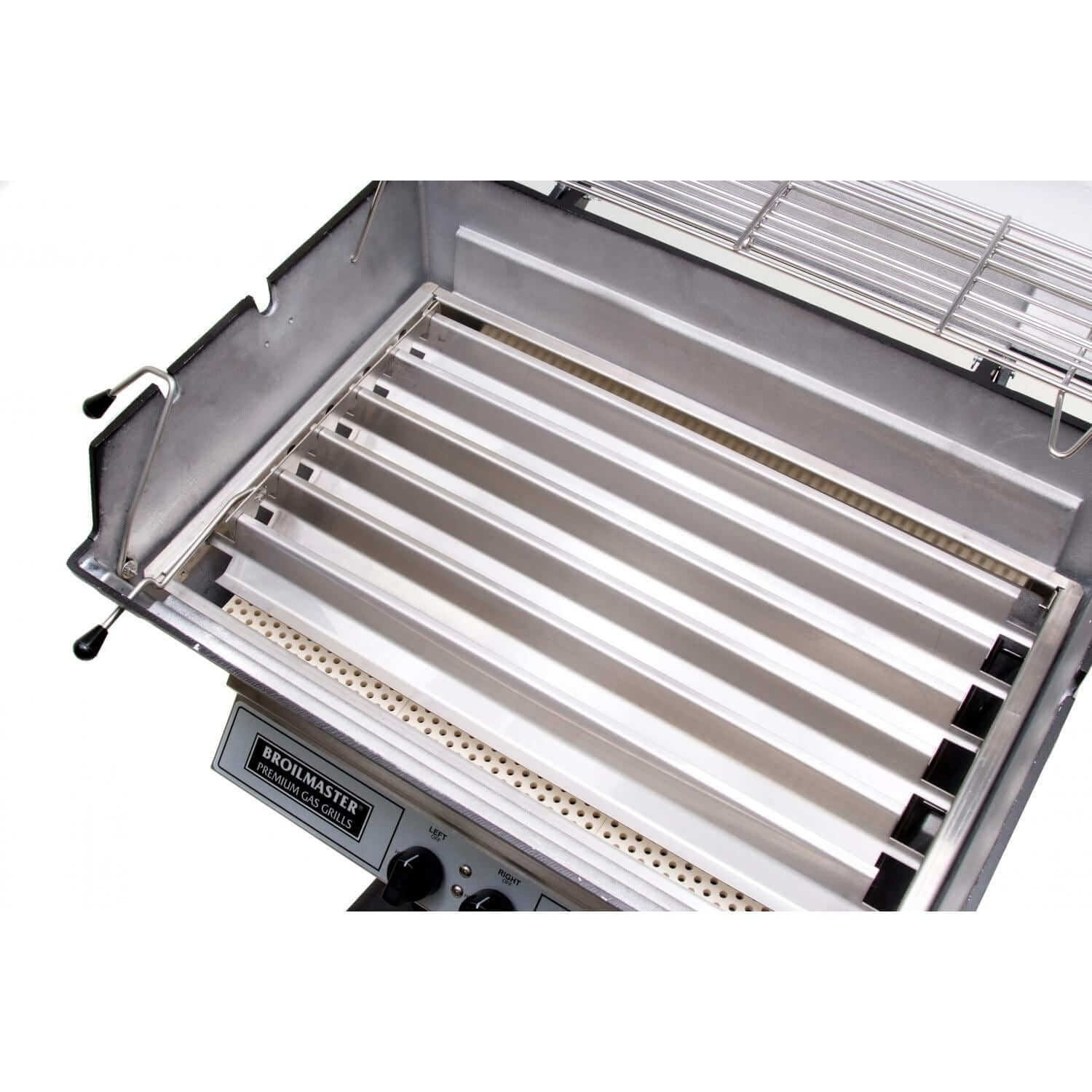 Broilmaster P3-SX Super Premium Gas Grill On Stainless Steel Patio Post - P3SX+SS26P - Plates