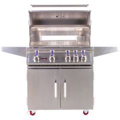Bonfire 34 inch 4 Burners Grill on cart with rotisserie kit - M&K Grills