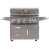 Image of Bonfire 42-Inch 5 Burner Cart Gas Grill W/ Rotisserie Kit - M&K Grills