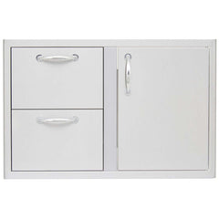 Blaze 32-Inch Access Door & Double Drawer Combo SKU BLZ-DDC-R - M&K Grills