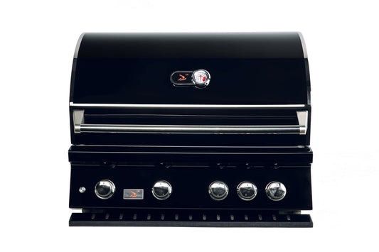 Bonfire-Black-Stainless-Steel-34-and-4-Burner-grill-built-in-with-rotisserie-kit-Black-SeriesCBB4-B