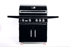 Bonfire-Black-Stainless-Steel-34-and-4-Burner-grill-on-cart-with-rotisserie-kit-Black-Series-CBF4DD-B