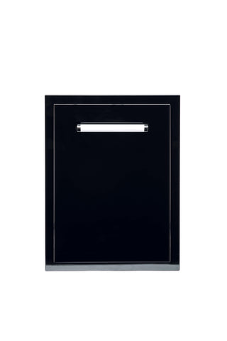 Bonfire-Black-Stainless-Steel-outdoor-BBQ-Island-kitchen-Roll-Out-Drawer-Trash-Bin-Black-Series-CBATC-B